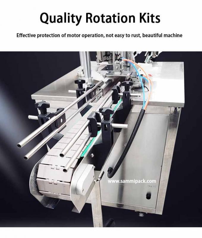 آلة ختم وتغليف علوية أوتوماتيكية لطاولة العمل لمسحوق الحليب والدهانات والمشروبات والأطعمة وعلب السردين والتونة 3