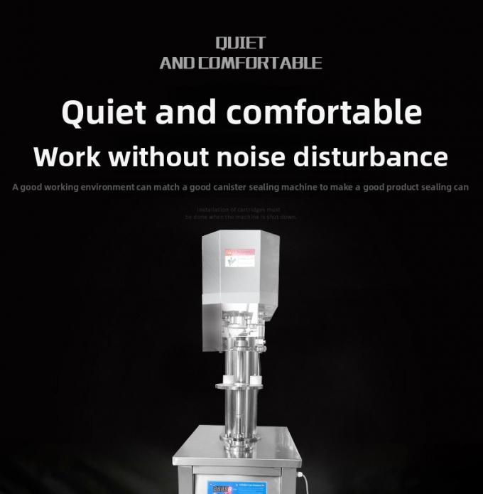 آلة إغلاق علب الصفيح الرأسية التجارية شبه الأوتوماتيكية لعلب البلاستيك وعلب الألومنيوم 5