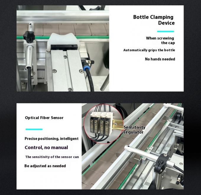 سرعة عالية أوتوماتيكي مكتبية 4 رأس مضخة مغناطيسية سائل ملء غطاء آلة لشراب الماء ملء غطاء أوتوماتيكي 8