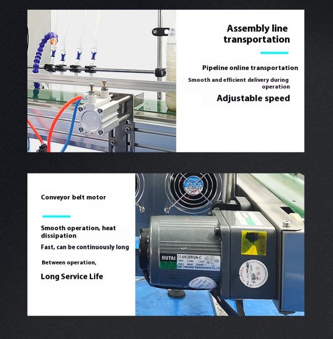 آلة تعبئة السوائل بمضخة مغناطيسية بأربعة رؤوس بسعر المصنع المخصص لعصير الشراب والحليب والتعبئة الصغيرة 8