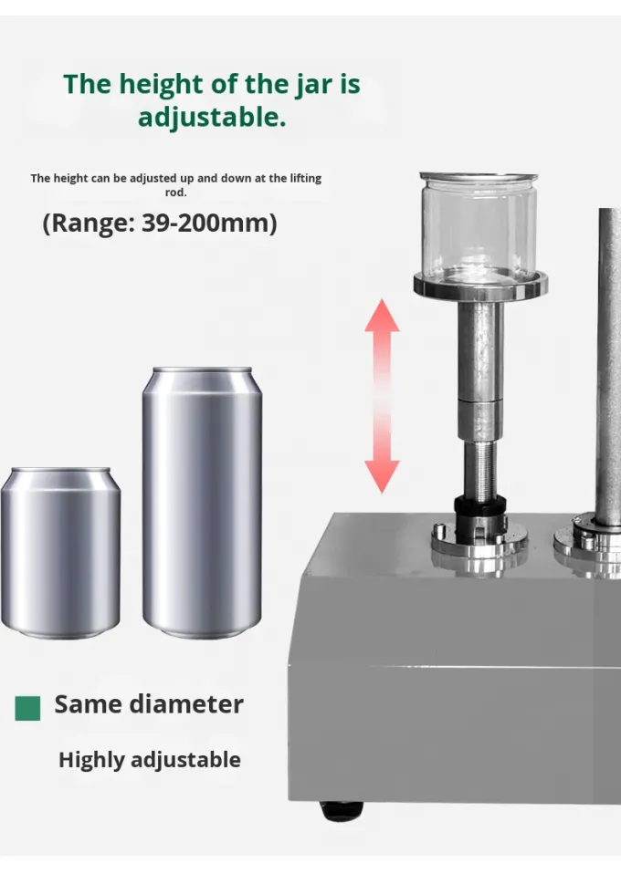 DFJ-160 آلة الختم الكهربائية العمودية للصلب المقاوم للصدأ الصفيحة الصفيحة سهلة فتح الكأس البلاستيكية والمعادن العلب الصفيحة 7