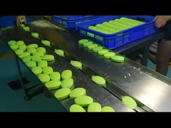 آلة تعبئة وسادة أوتوماتيكية مزدوجة التردد للبسكويت